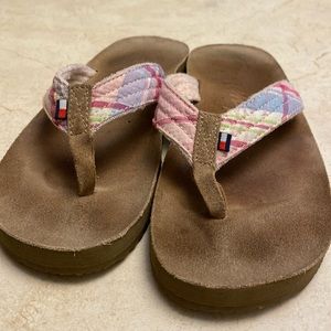 Tommy Hilfinger Pink Plaid Sandals